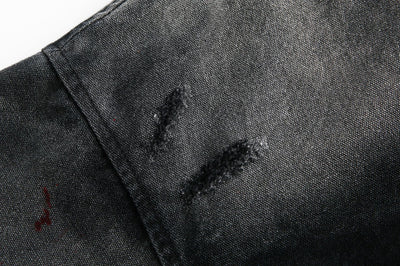 Chaqueta Denim Vintage Desgastada Estilo Retro Americano - Image 15