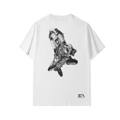 Camiseta de Algodón Suelta para Hombre - Diseño Funcional Verano - Image 8