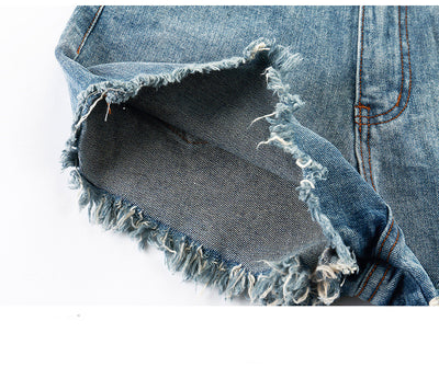 Shorts de Mezclilla Cintura Alta Holgados para Verano - Image 3