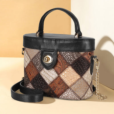 Bolso de Hombro Cilíndrico Compacto - Diseño Versátil para Mujer - Image 11