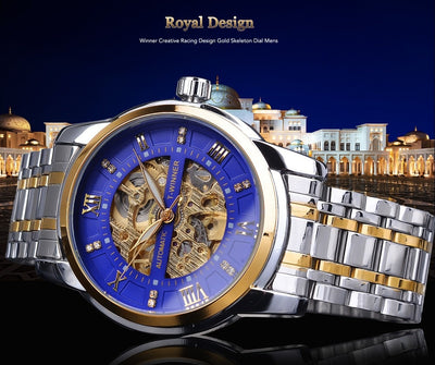 Reloj Mecánico Impermeable con Diseño Calado para Hombre - Image 6