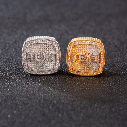 Anillo Personalizado con Nombre para Hombre y Mujer - Versión N