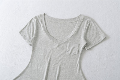 Blusa de Verano Ajustada al Talle con Escote en V y Manga Corta - Image 29