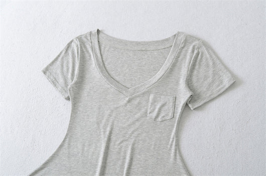 Blusa de Verano Ajustada al Talle con Escote en V y Manga Corta - Image 29