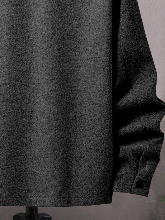 Abrigo Elegante para Hombre con Botones y Bolsillos de Solapa - Image 25