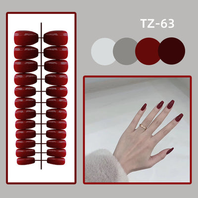 Uñas Postizas Trapecio Corto Efecto Brillo - Image 15