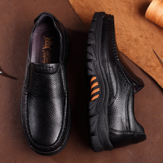 Zapatos Cómodos de Cuero con Suela Blanda para Adultos Mayores - Image 10