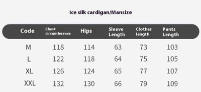 Pijama Hombre Talla Grande Manga Larga Ice Silk Suave y Fresco - Image 8