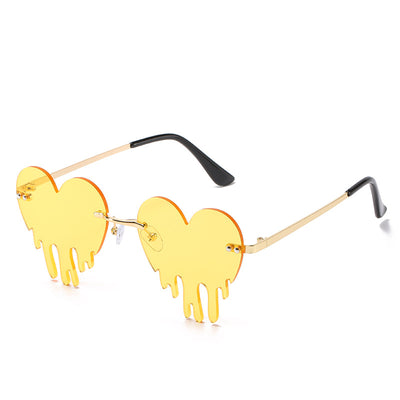 Gafas de Sol Rimless Lágrimas de Amor - Estilo Personalidad Mujer - Image 13