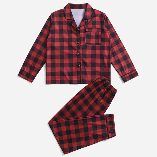 Three dark blue family pajama sets with white and light blue snowflake patterns, featuring long-sleeve tops and pants. - Image 12