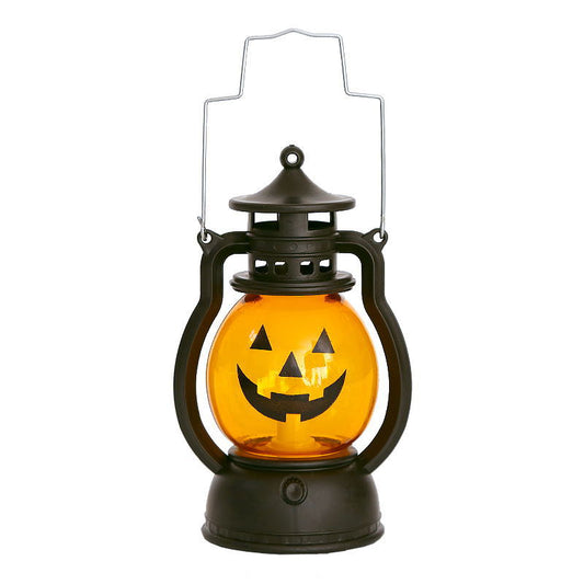 Lámpara Portátil Halloween con Diseño de Calabaza y Calavera