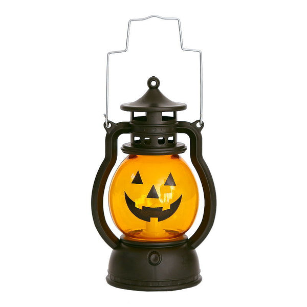 Lámpara Portátil Halloween con Diseño de Calabaza y Calavera