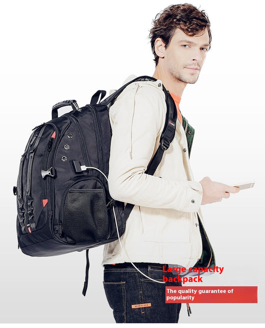 Mochila Escolar de Gran Capacidad Impermeable con Puerto de Carga y Compartimento para Auriculares - Image 8