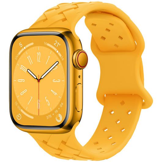 Correa Apple Watch Bambú Cuadros y Encaje Silicona Deportiva - Image 13