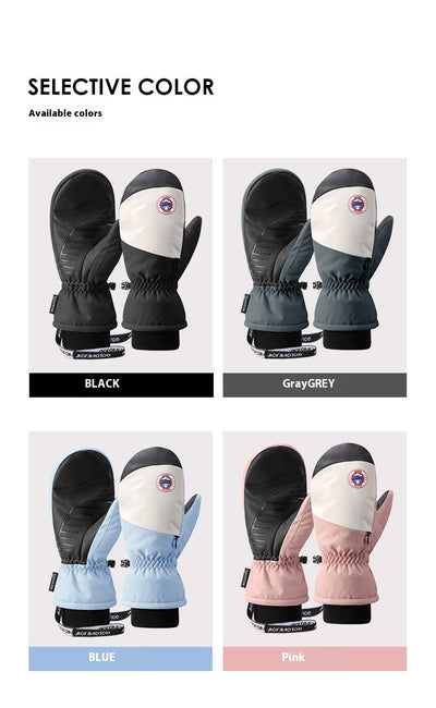 Guantes de Snowboard para Mujer Impermeables con Pantalla Táctil y Forro Térmico - Image 18