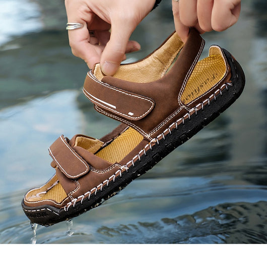 Sandalias de Cuero para Hombre Estilo Casual Moderno - Image 23