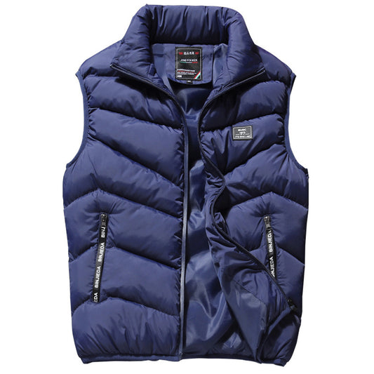 Chaleco Acolchado de Invierno para Hombre en Tallas Grandes