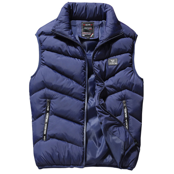 Chaleco Acolchado de Invierno para Hombre en Tallas Grandes