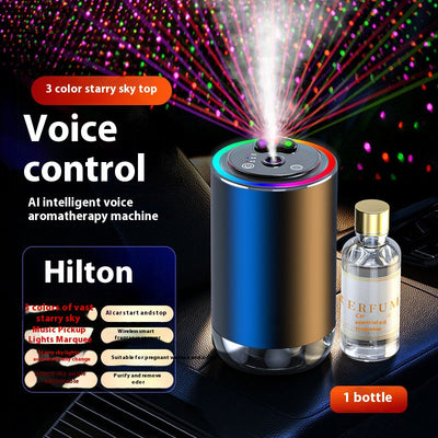 50ml clear glass bottle of car perfume supplement with a gold cap, intended for refilling car aromatherapy machines. - Image 16