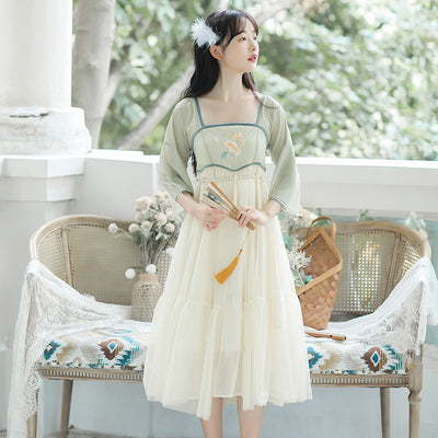 Hanfu Tradicional Mejorado con Bordado Guofeng Xianqi - Image 7