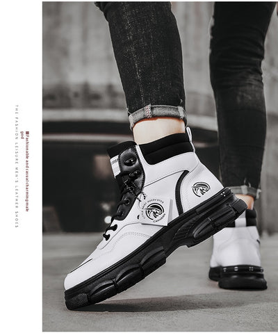 Botas Martin Altas Estilo Británico Casual para Hombre - Image 22