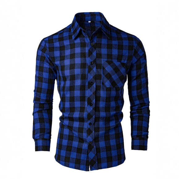 Camisa Casual Estampada Slim Fit con Solapa