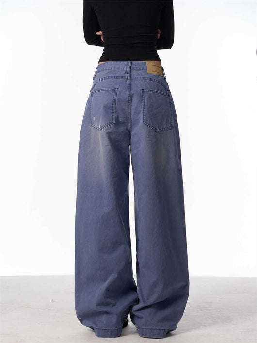 Pantalones Cargo Rectos Anchos para Mujer - Estilo Retro Casual - Image 15