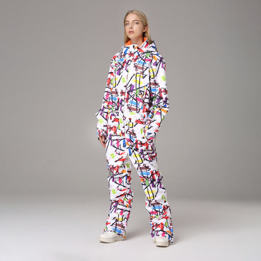 Traje de Esquí Impermeable Una Pieza para Mujer