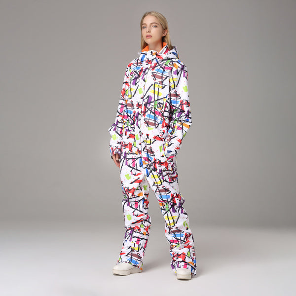 Traje de Esquí Impermeable Una Pieza para Mujer
