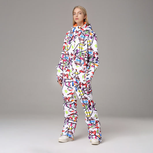 Traje de Esquí Impermeable Una Pieza para Mujer