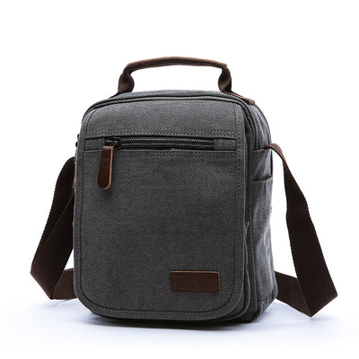 Bolsa Mensajera de Lona para Hombre con Múltiples Compartimentos - Image 7