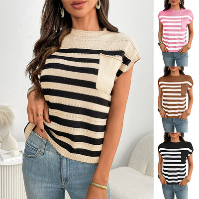 Blusa Clásica de Manga Corta para Mujer