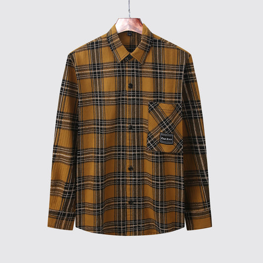 Camisa Cuadros Algodón Transpirable Ajuste Slim para Hombre - Image 5