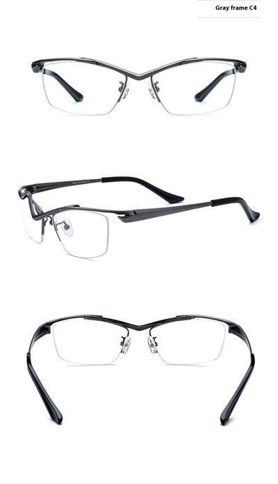 Gafas para Miopía Montura Cuadrada Semiarmazón para Mujer - Image 10