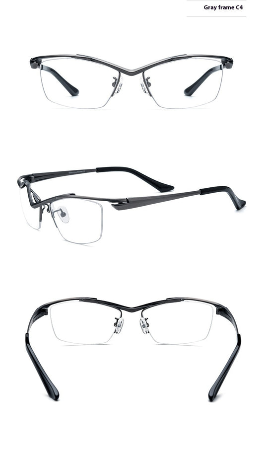 Gafas para Miopía Montura Cuadrada Semiarmazón para Mujer - Image 10