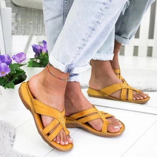 Sandalias Cuña Retro Mujer Talla Grande Estilo Europeo Casual - Image 10