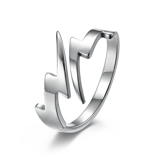 Anillo Eclipse Harajuku Titanio Acero Hueco Efecto Rayo