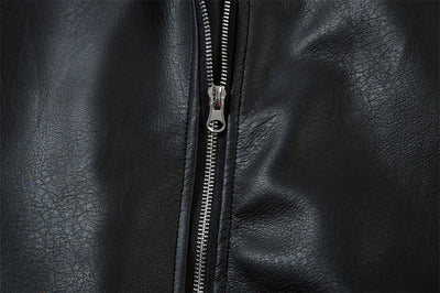 Chaqueta de Cuero Suelta con Letras Bordadas Estilo Europeo Americano - Image 14