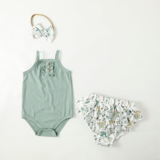 Mono Corto Liso para Bebé Niña - Diseño Verano - Image 6