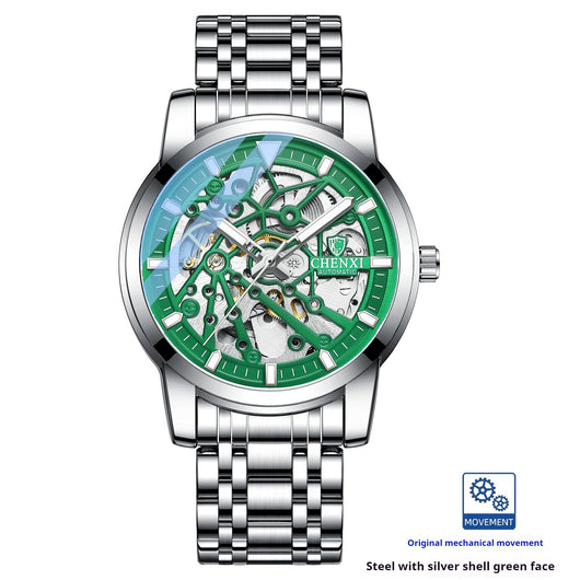 Reloj Mecánico Automático con Esfera Transparente Resistente al Agua - Image 4