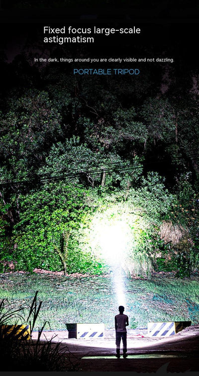 Linterna LED Recargable P90 Impermeable con Pantalla Digital - Potente Luz para Camping y Rescate - Image 18