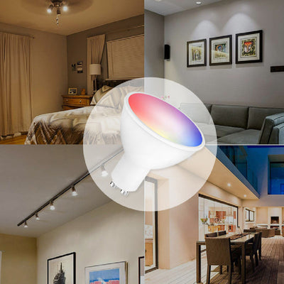 Foco Inteligente LED RGBCCT 5W GU10 con Control por Voz