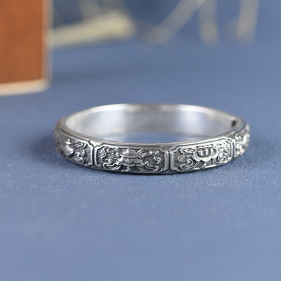 Pulsera de Plata 999 Estilo Antiguo Tailandés para Mujer - Image 2