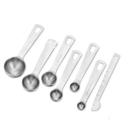 Juego de 7 Cucharas Medidoras de Acero Inoxidable para Repostería - Image 9