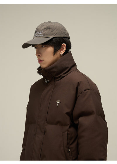 Chaqueta Acolchada de Algodón Estilo Retro Americano para Hombre - Image 14