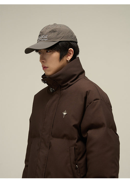 Chaqueta Acolchada de Algodón Estilo Retro Americano para Hombre - Image 14