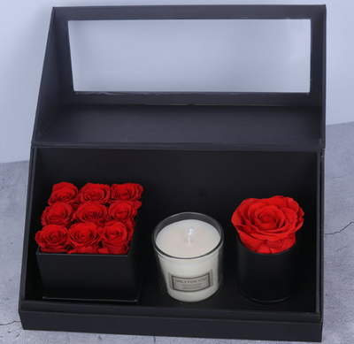 Set de Velas Aromáticas con Flores Preservadas - Caja de Regalo Premium - Image 11
