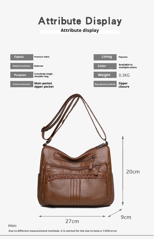 Bolsa Bandolera Multicompartimentos de Gran Capacidad para Mujeres - Image 15