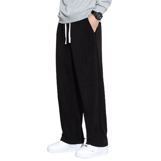 Pantalones Casuales de Cachemira para Hombre - Corte Recto y Pierna Ancha - Image 5