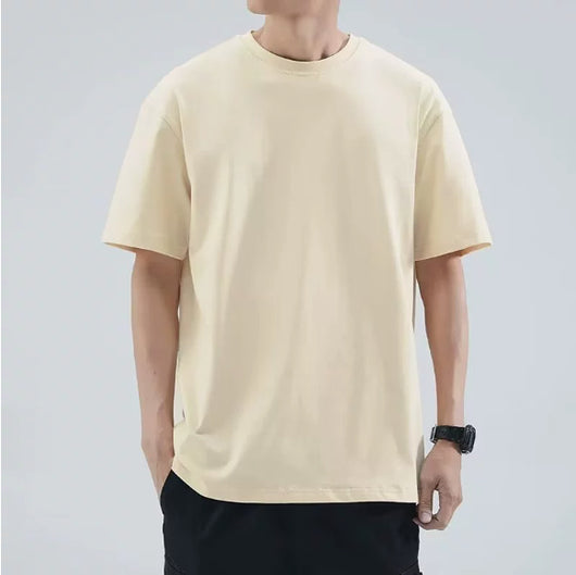 Playera Suelta de Color Liso para Hombre - Versátil y Cómoda - Image 11